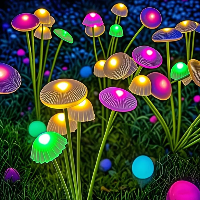 Outdoor Lighting Pathway - Solar Garden Lights Dual Mode LED