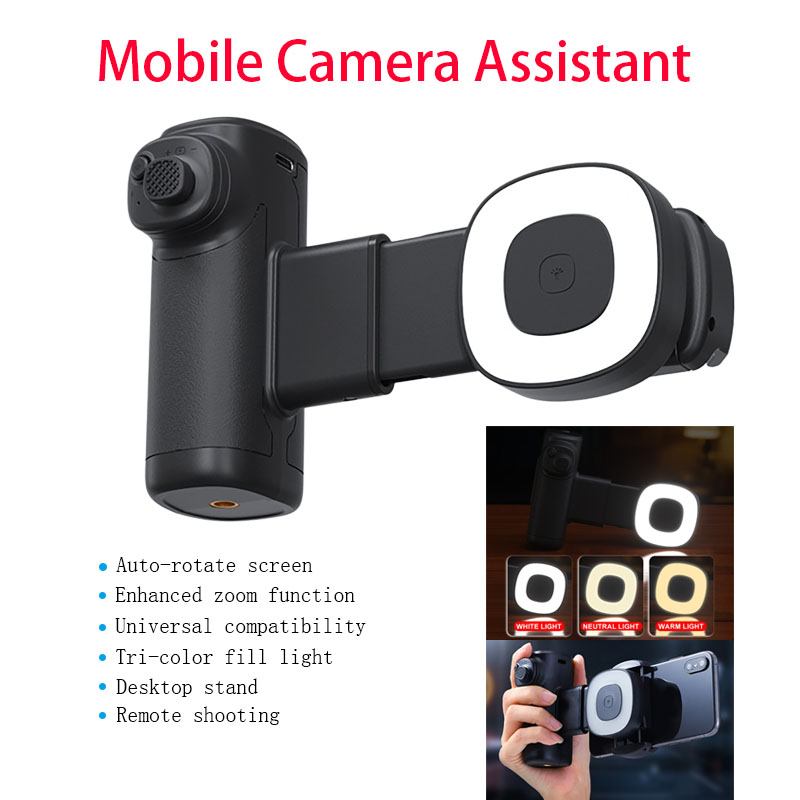 Outdoor Lighting For Photography - Bluetooth Selfie Handle with Fill Light