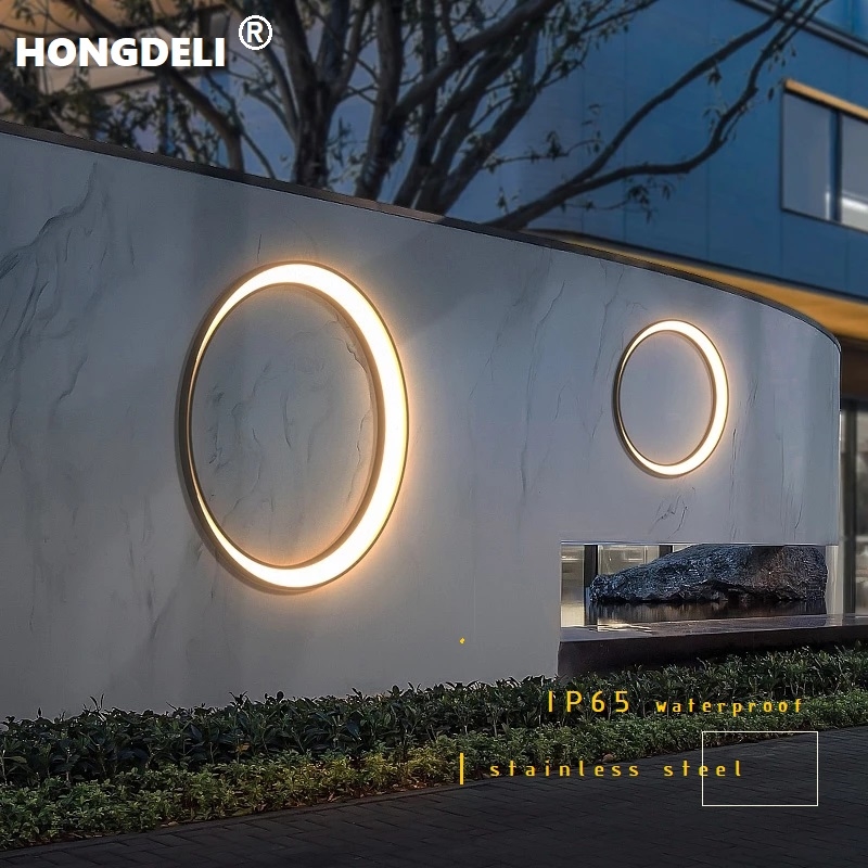 Outdoor Lighting With Outlet - Modern wall light, outdoor patio light,