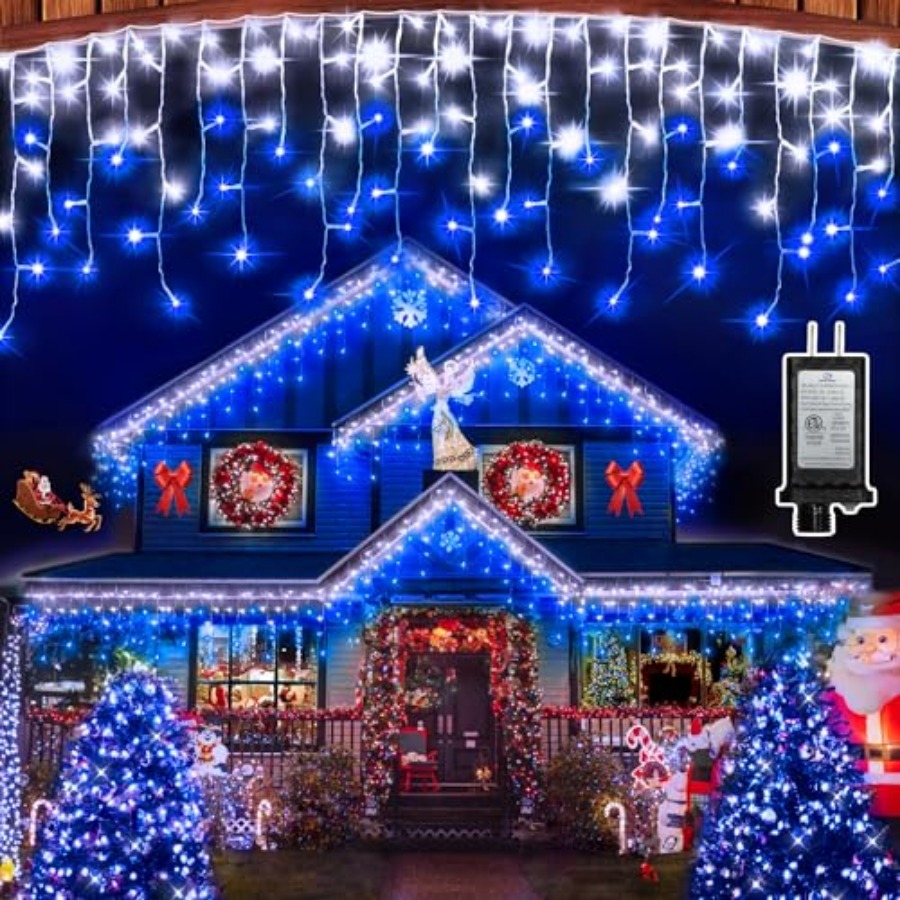 Outdoor Lighting For Christmas - 612 LED 60Feet Christmas Lights with