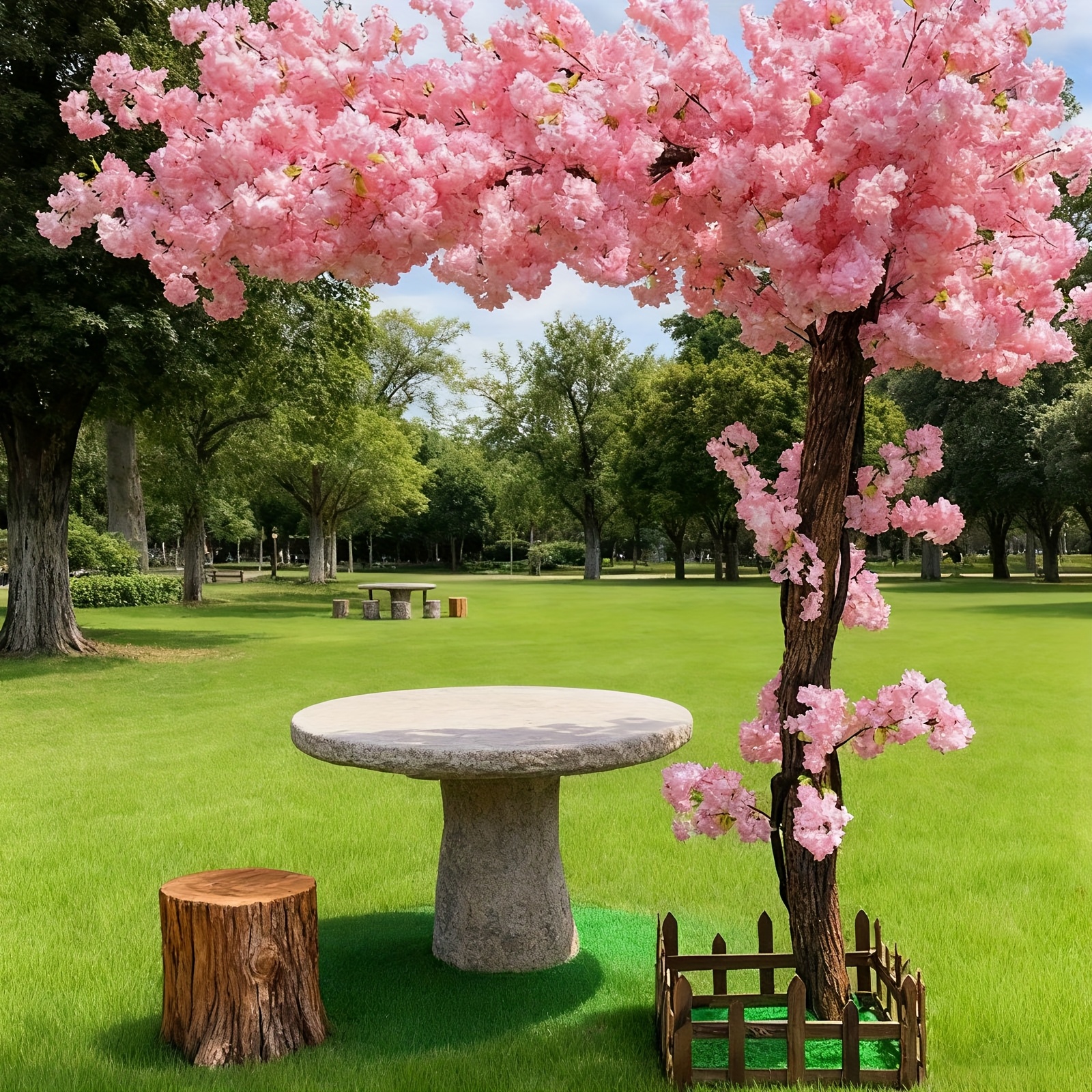 Lighting Wedding Outdoor - Artificial Cherry Blossom Tree, Handmade Light