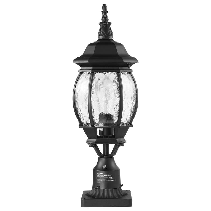 Outdoor Lighting Pathway - 2-Pack Exterior Pillar Lantern 20.87-Inch For