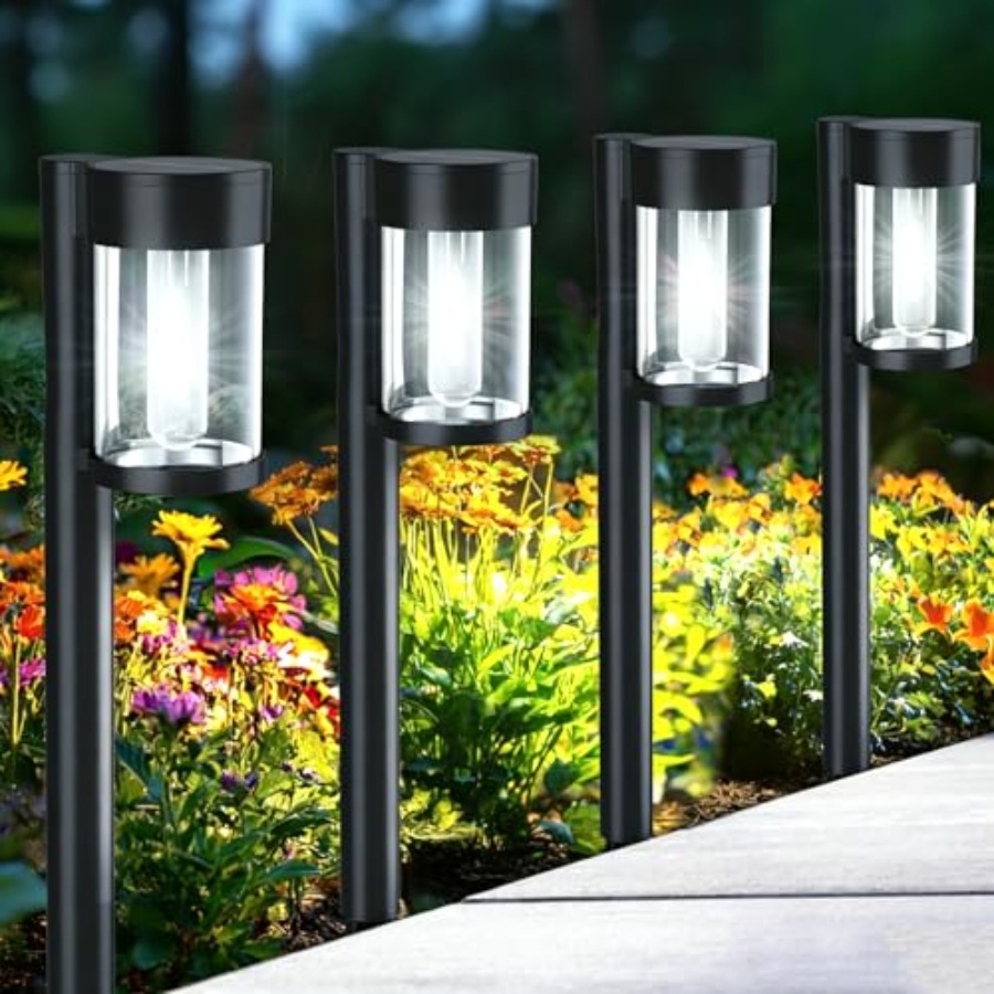Outdoor Lighting Pathway - Solar Pathway Lights Outdoor 10 Pack