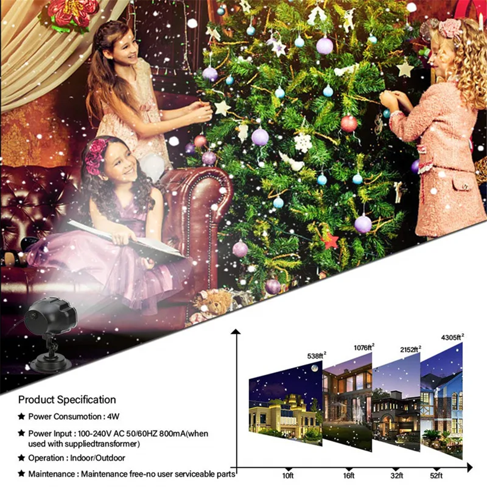 DACHAN Snowfall LED Light Proj - Lighting Wedding Outdoor 评论和价格