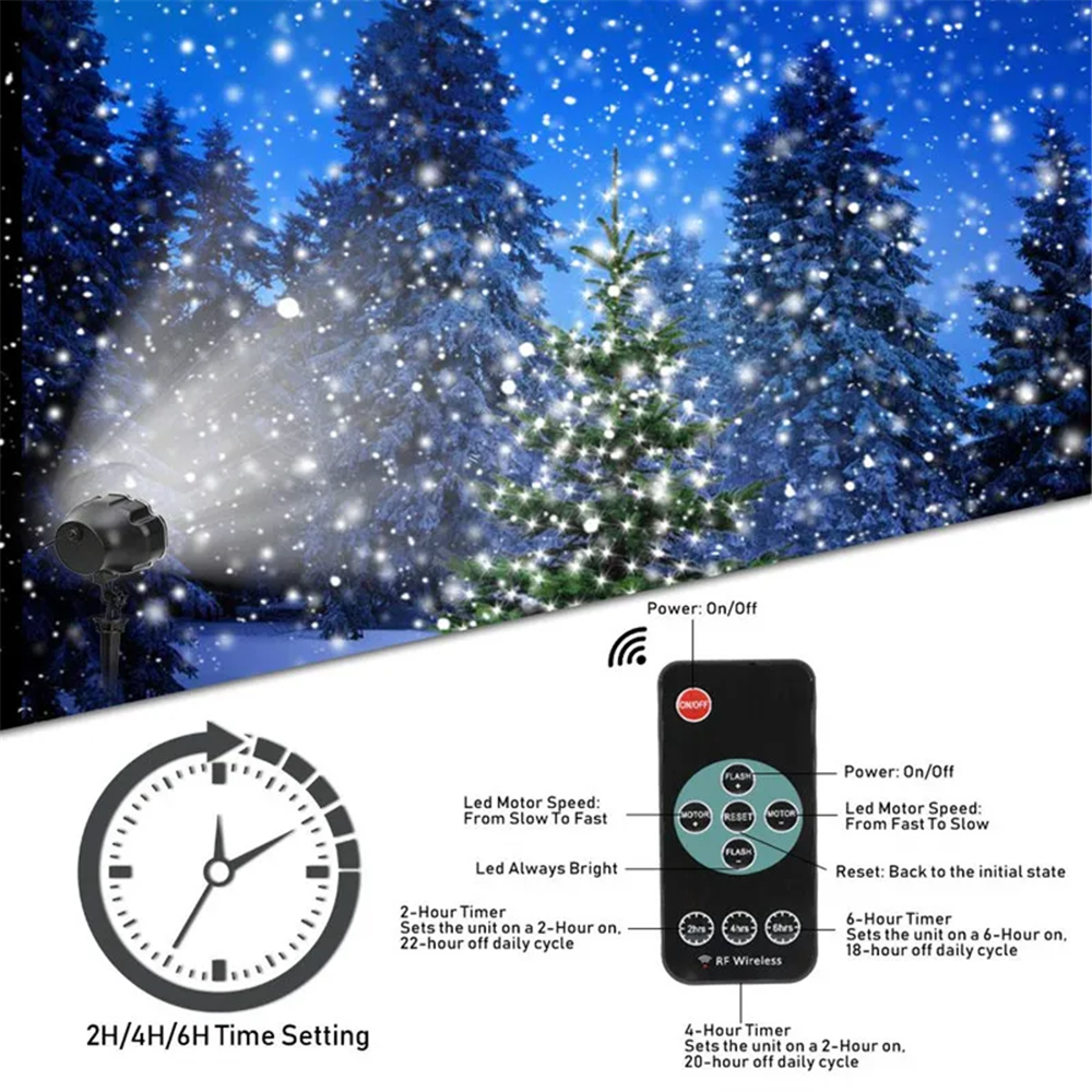 DACHAN Snowfall LED Light Proj - Lighting Wedding Outdoor 评论和价格