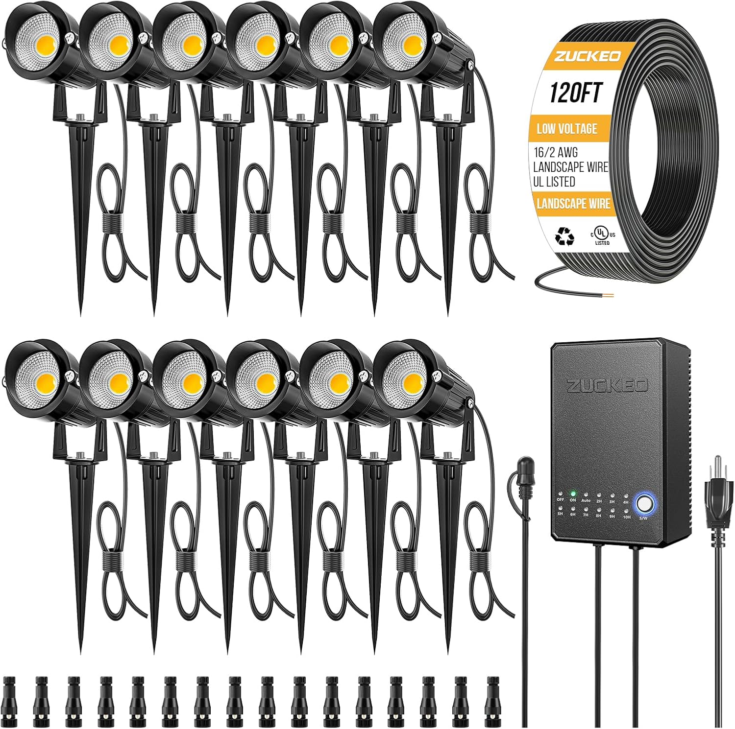 All-in-One Low Voltage Landsca - Outdoor Lighting Kit With Transformer 评论和价格