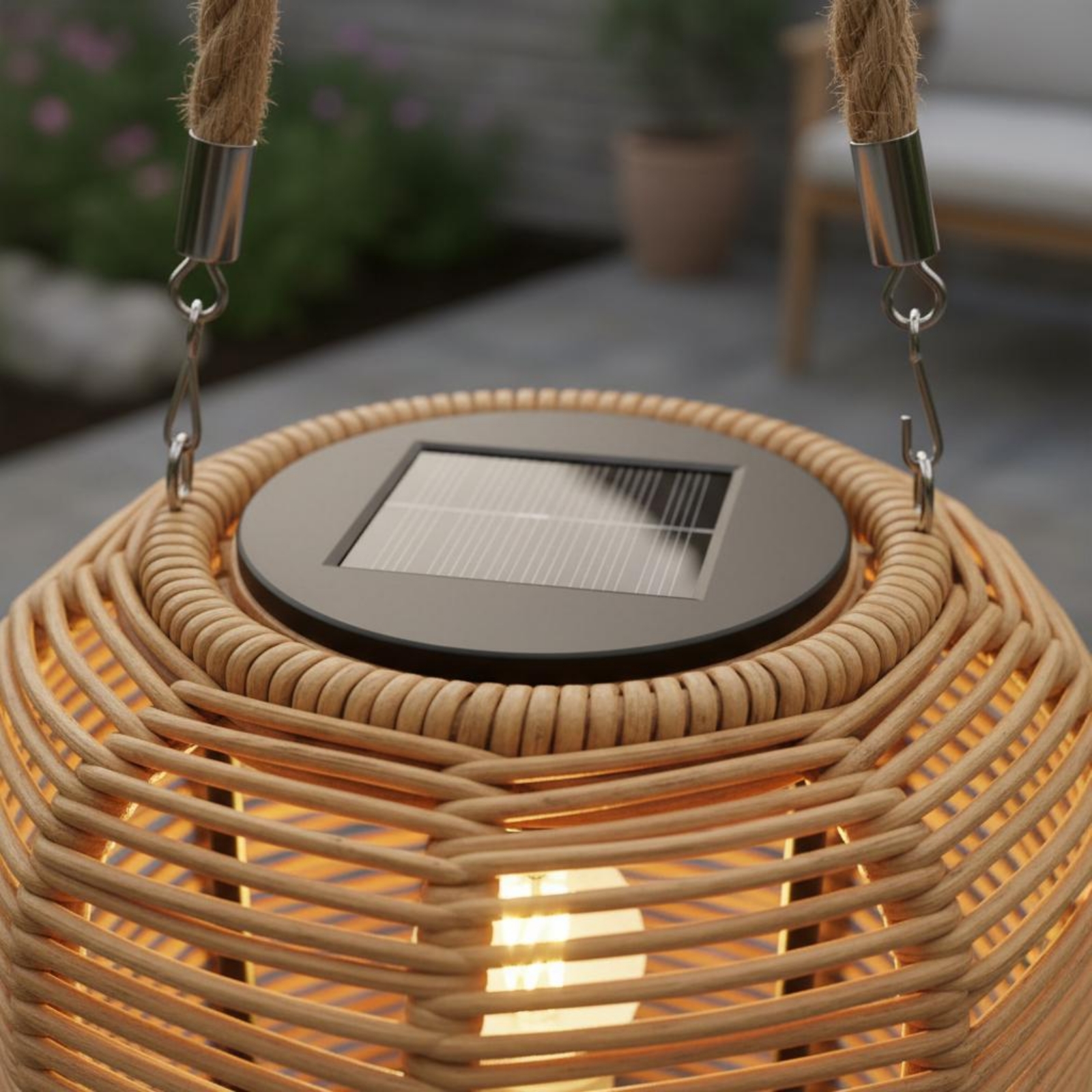 Handwoven Solar Lantern Braide - Solar Lantern Hanging 评论和价格