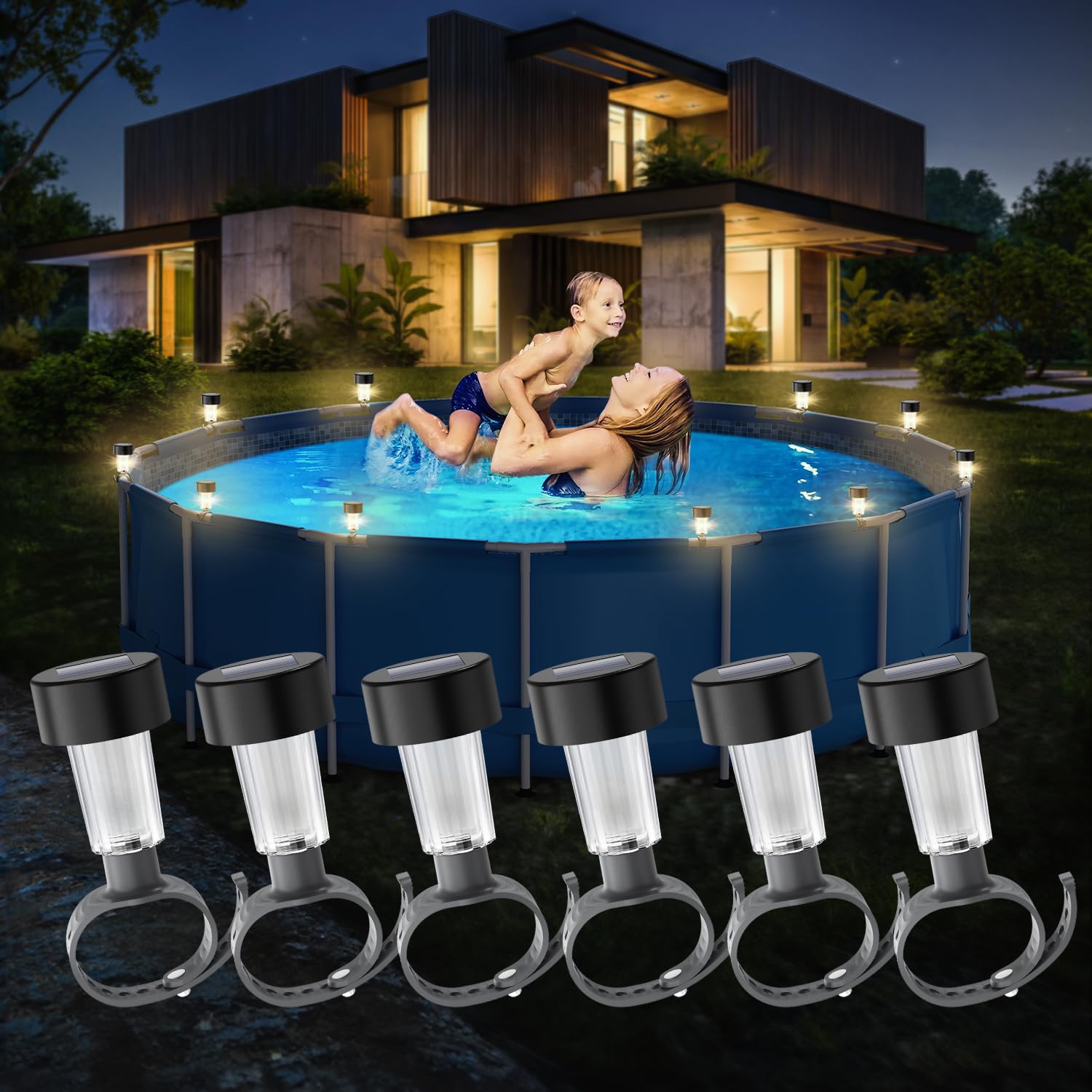 6 packages Solar Pool Light Fr - Pond Light Submersible 评论和价格