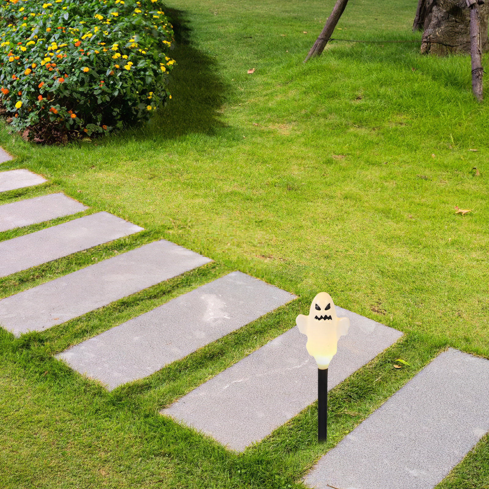 1Set Ghost Pathway Lights Hall - Outdoor Lighting Yard Stakes 评论和价格