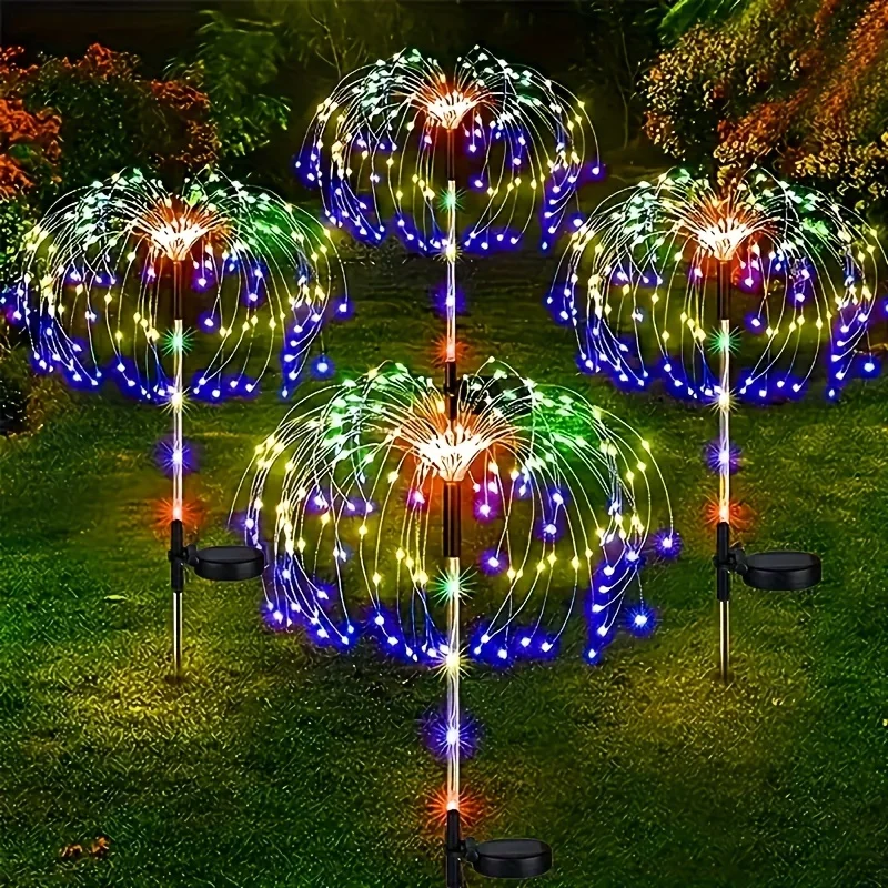 150LED Solar Garden Dandelion  - Outdoor Lighting Yard Stakes 评论和价格