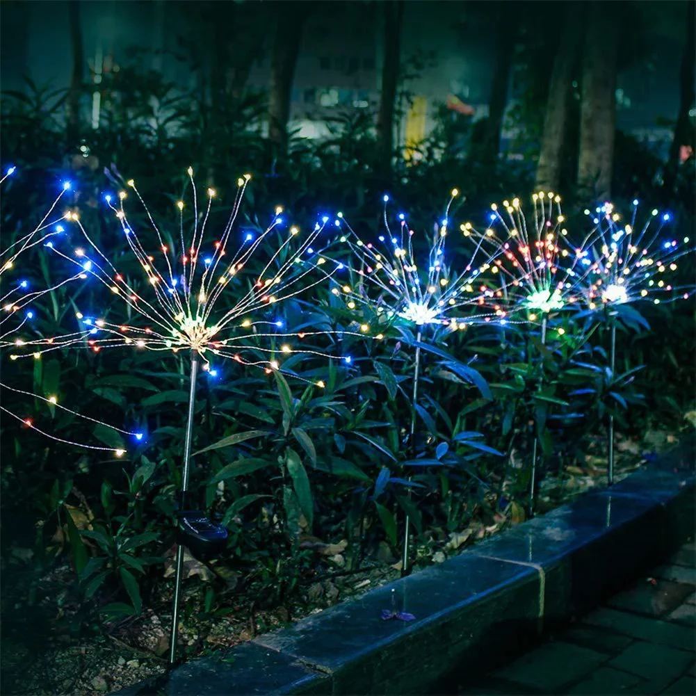 150LED Solar Garden Dandelion  - Outdoor Lighting Yard Stakes 评论和价格