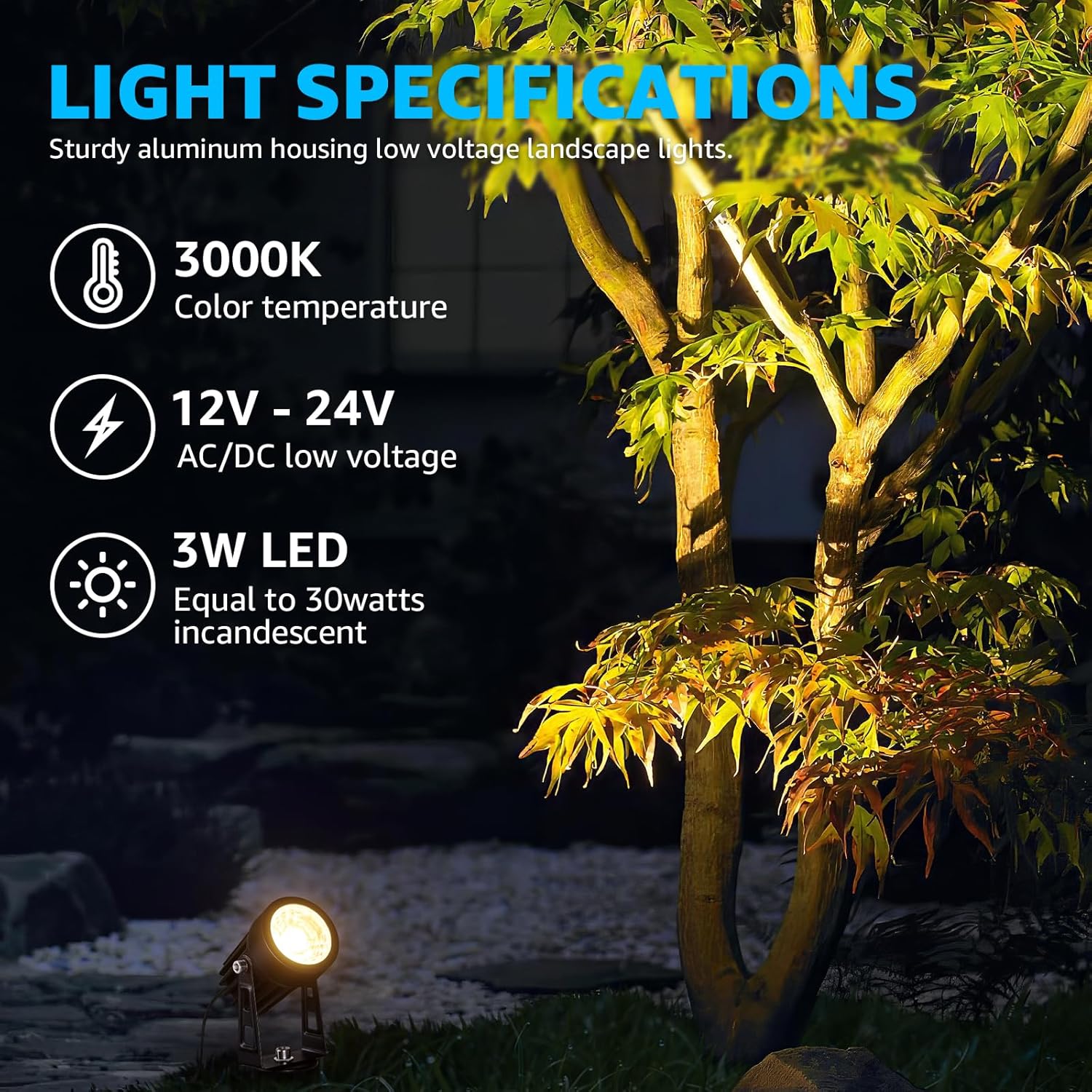 All-in-One LED Low Voltage Lan - Outdoor Lighting Kit With Transformer 评论和价格