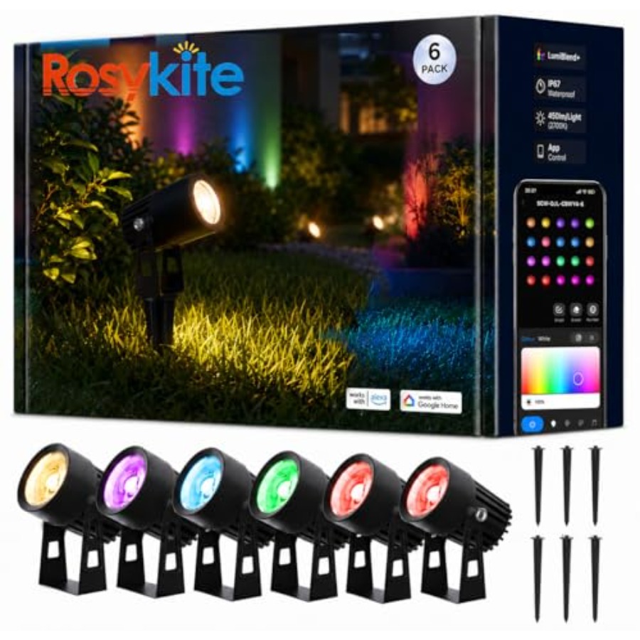 Smart RGBW Landscape Lighting  - Outdoor Lighting Kit With Transformer 评论和价格