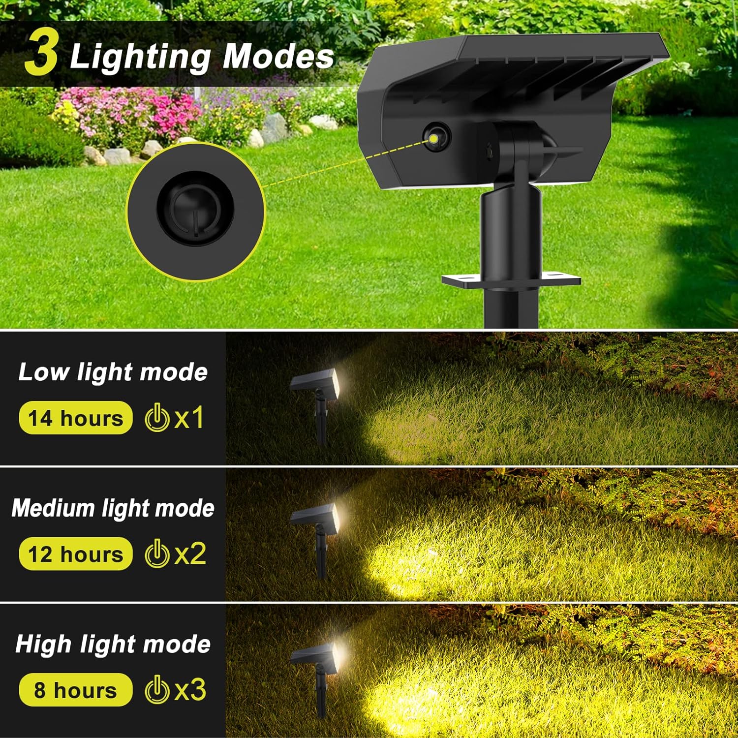 Solar Spot Lights Outdoor 8 Pa - Outdoor Lighting Pathway 评论和价格