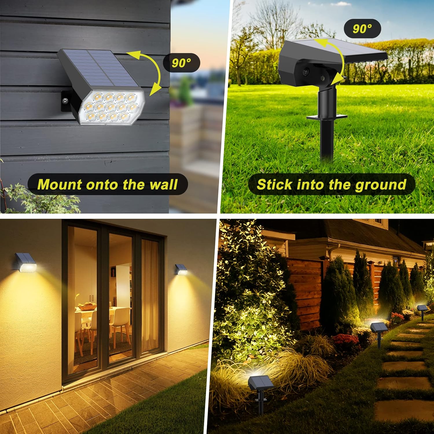 Solar Spot Lights Outdoor 8 Pa - Outdoor Lighting Pathway 评论和价格