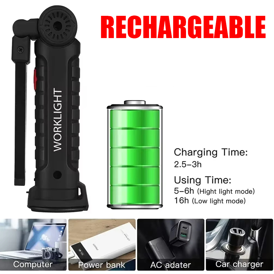 Portable LED Flashlight with M - Outdoor Lighting Electric 评论和价格