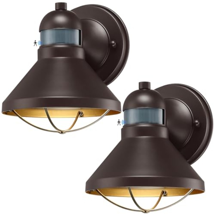 2 Pack Motion Sensor Outdoor L - Outdoor Lighting Fixtures 评论和价格