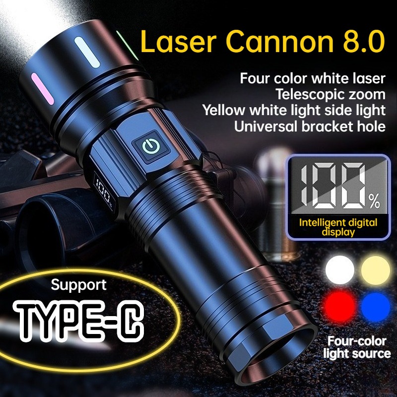 Strong Light LED Flashlight Te - Outdoor Lighting Usb 评论和价格