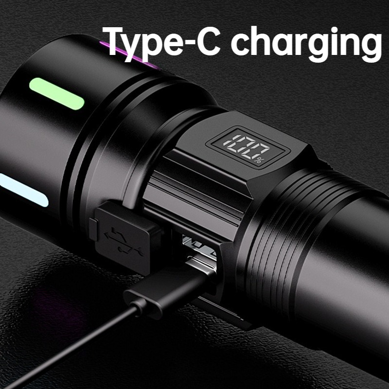 Strong Light LED Flashlight Te - Outdoor Lighting Usb 评论和价格