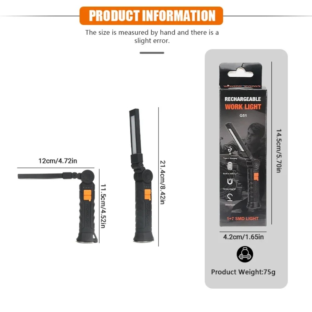 Portable COB LED Flashlight US - Outdoor Lighting Electric 评论和价格