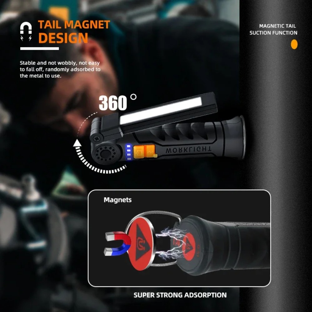 Portable COB LED Flashlight US - Outdoor Lighting Electric 评论和价格