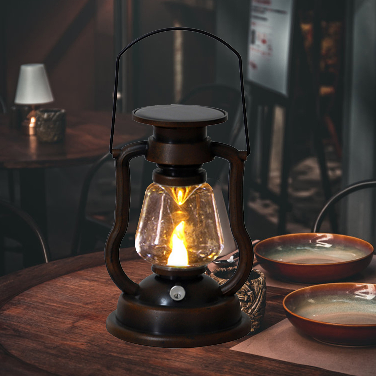 Atmosphere Light Retro LED Sol - Solar Lantern Hanging 评论和价格