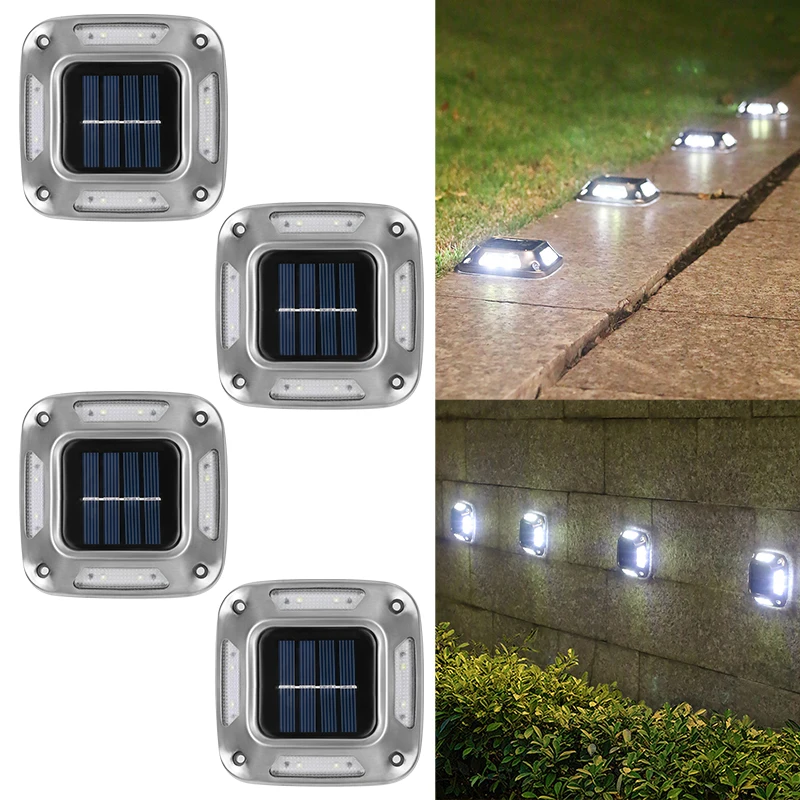 8LED Solar Driveway Light Outd - Outdoor Lighting With Outlet 评论和价格