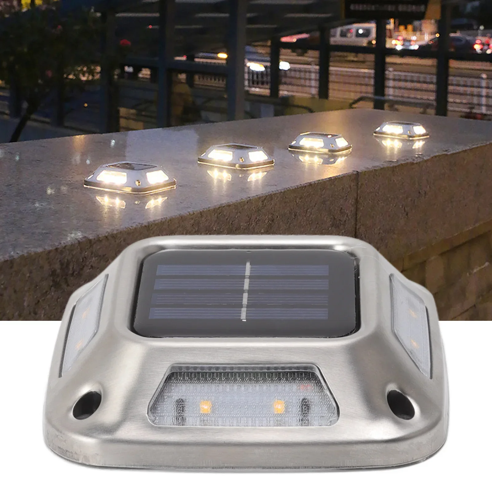 8LED Solar Driveway Light Outd - Outdoor Lighting With Outlet 评论和价格