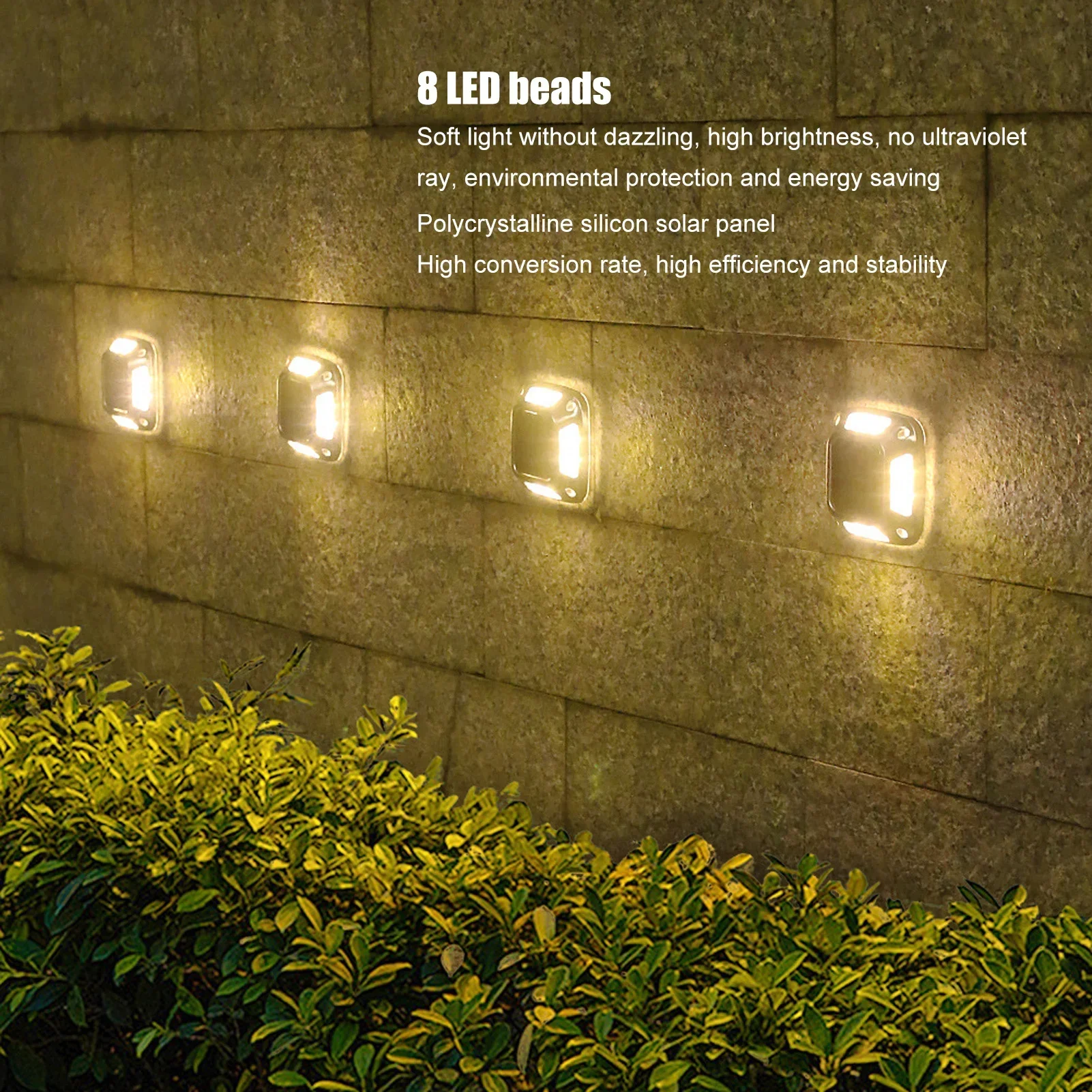 8LED Solar Driveway Light Outd - Outdoor Lighting With Outlet 评论和价格