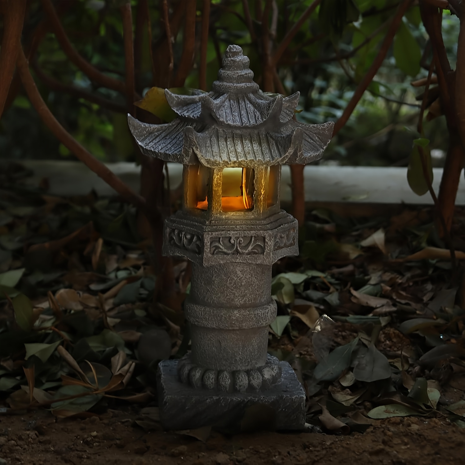Solar Pagoda Light IPX4, Japan - Outdoor Lighting Pathway 评论和价格