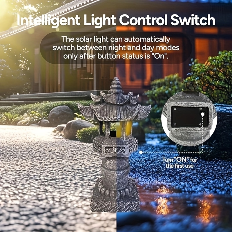 Solar Pagoda Light IPX4, Japan - Outdoor Lighting Pathway 评论和价格