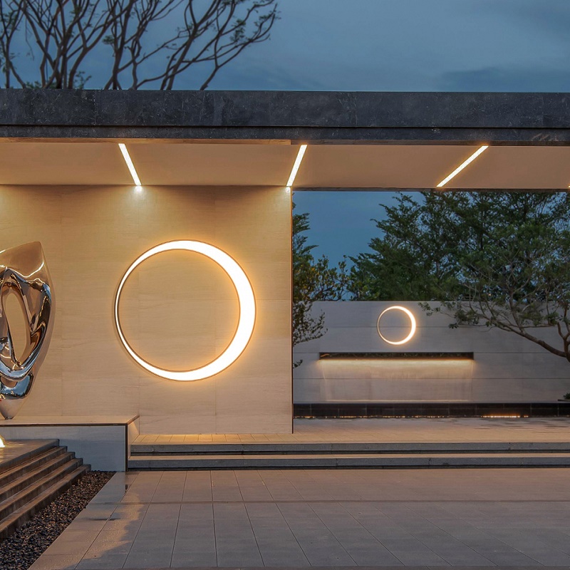 Modern wall light, outdoor pat - Outdoor Lighting With Outlet 评论和价格