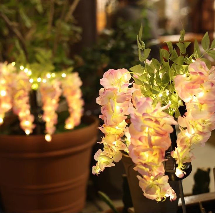 1PC Solar LED Wisteria Light,  - Outdoor Lighting Yard Stakes 评论和价格