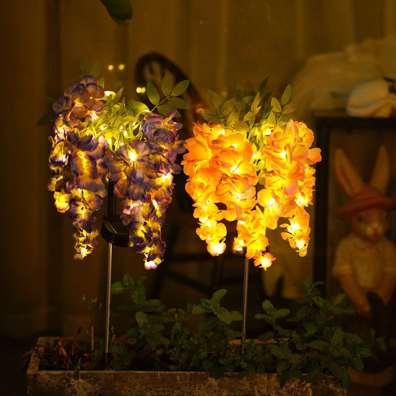 1PC Solar LED Wisteria Light,  - Outdoor Lighting Yard Stakes 评论和价格