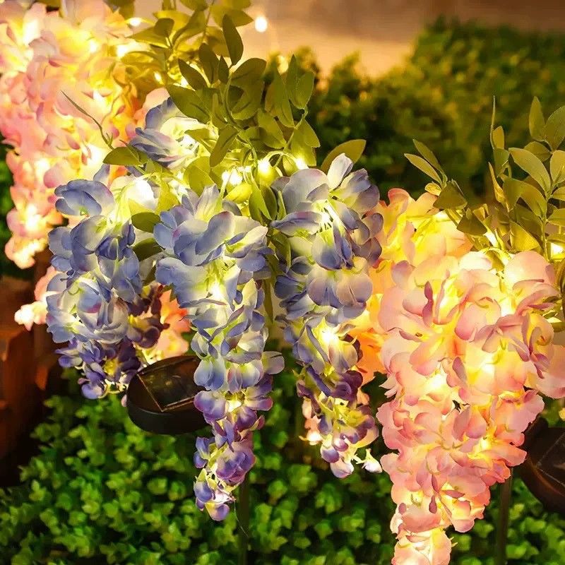 1PC Solar LED Wisteria Light,  - Outdoor Lighting Yard Stakes 评论和价格