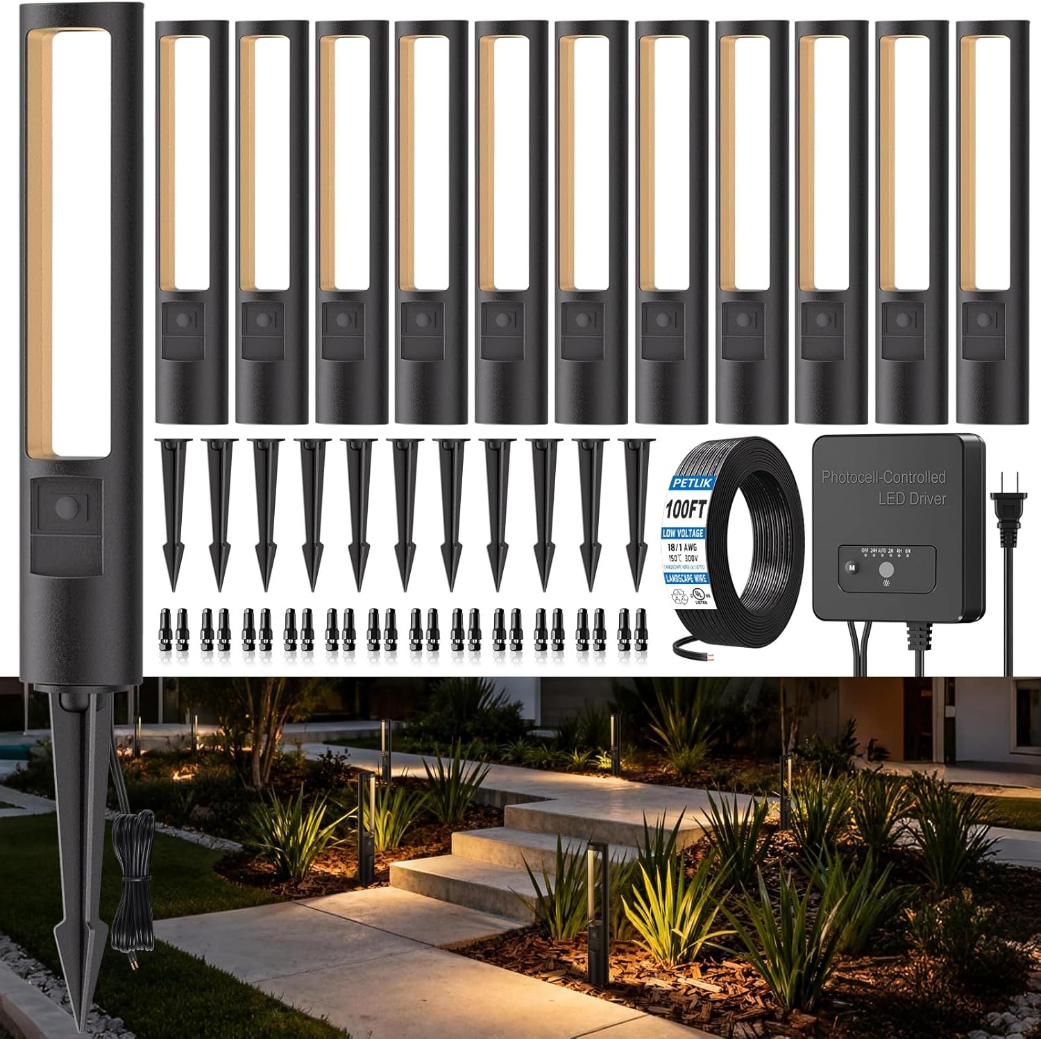 All In One Low Voltage Landsca - Outdoor Lighting Kit With Transformer 评论和价格