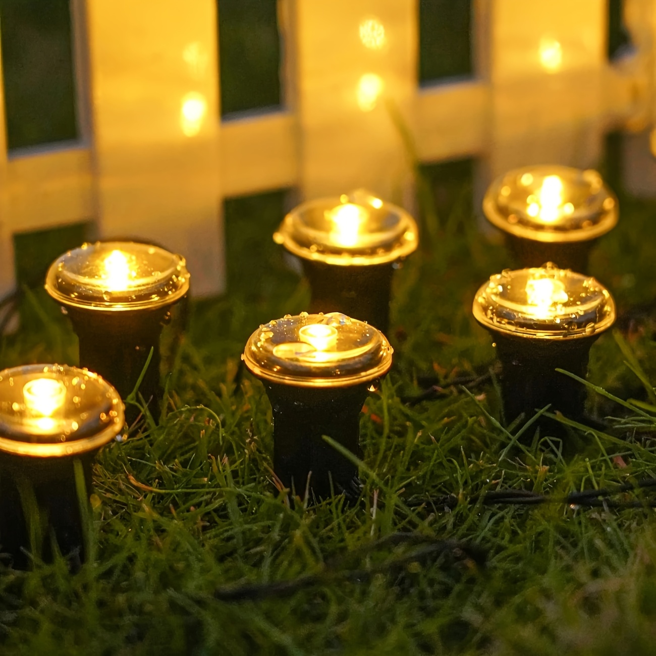 10/20Pcs Solar Pathway Lights, - Outdoor Lighting Yard Stakes 评论和价格