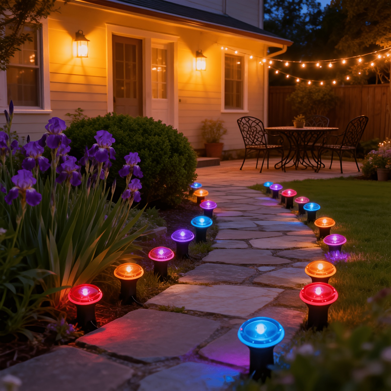 10/20Pcs Solar Pathway Lights, - Outdoor Lighting Yard Stakes 评论和价格