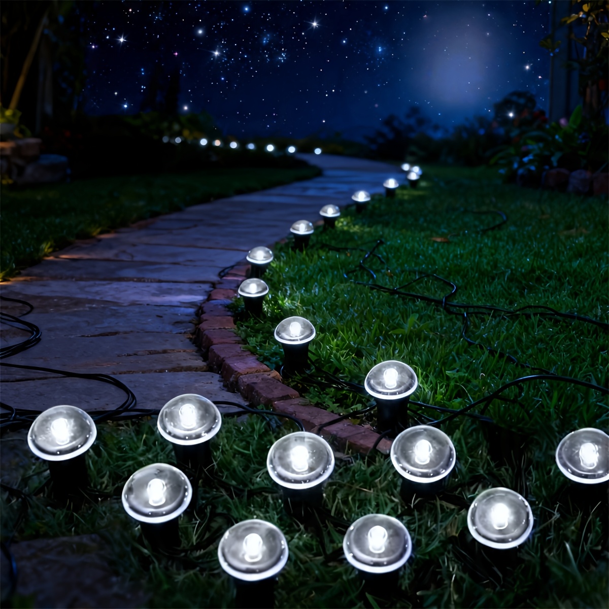 10/20Pcs Solar Pathway Lights, - Outdoor Lighting Yard Stakes 评论和价格