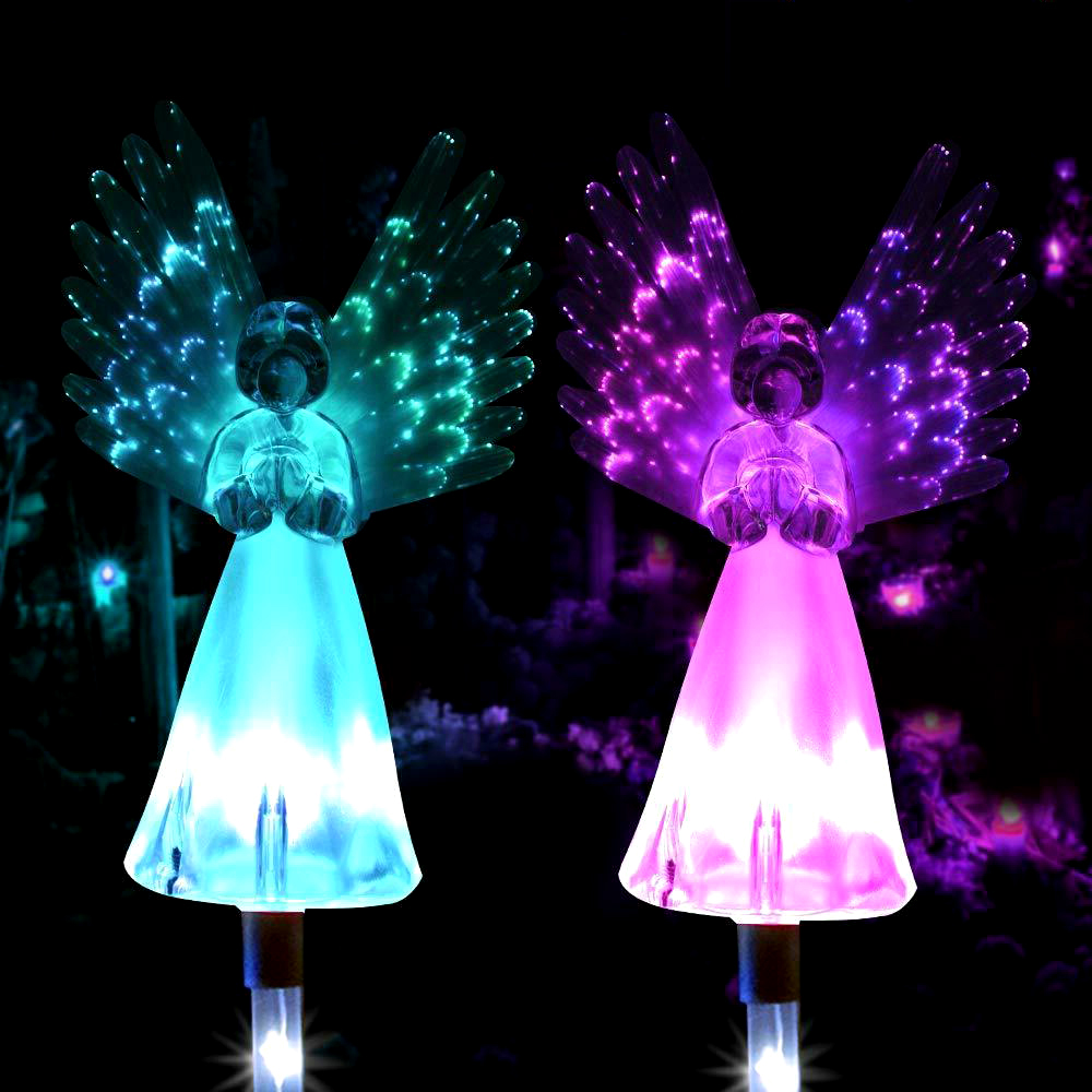 Solar Angel Stake Lights Solar - Outdoor Lighting Yard Stakes 评论和价格