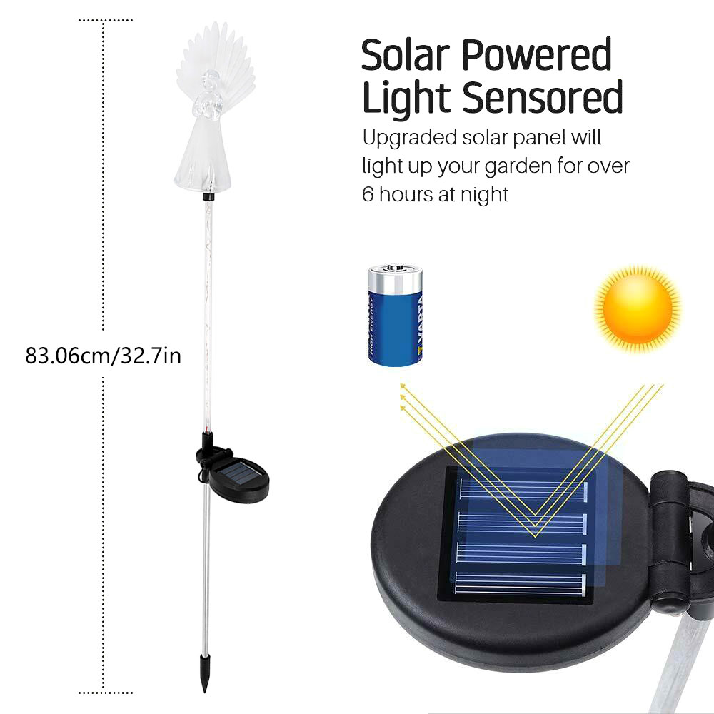 Solar Angel Stake Lights Solar - Outdoor Lighting Yard Stakes 评论和价格