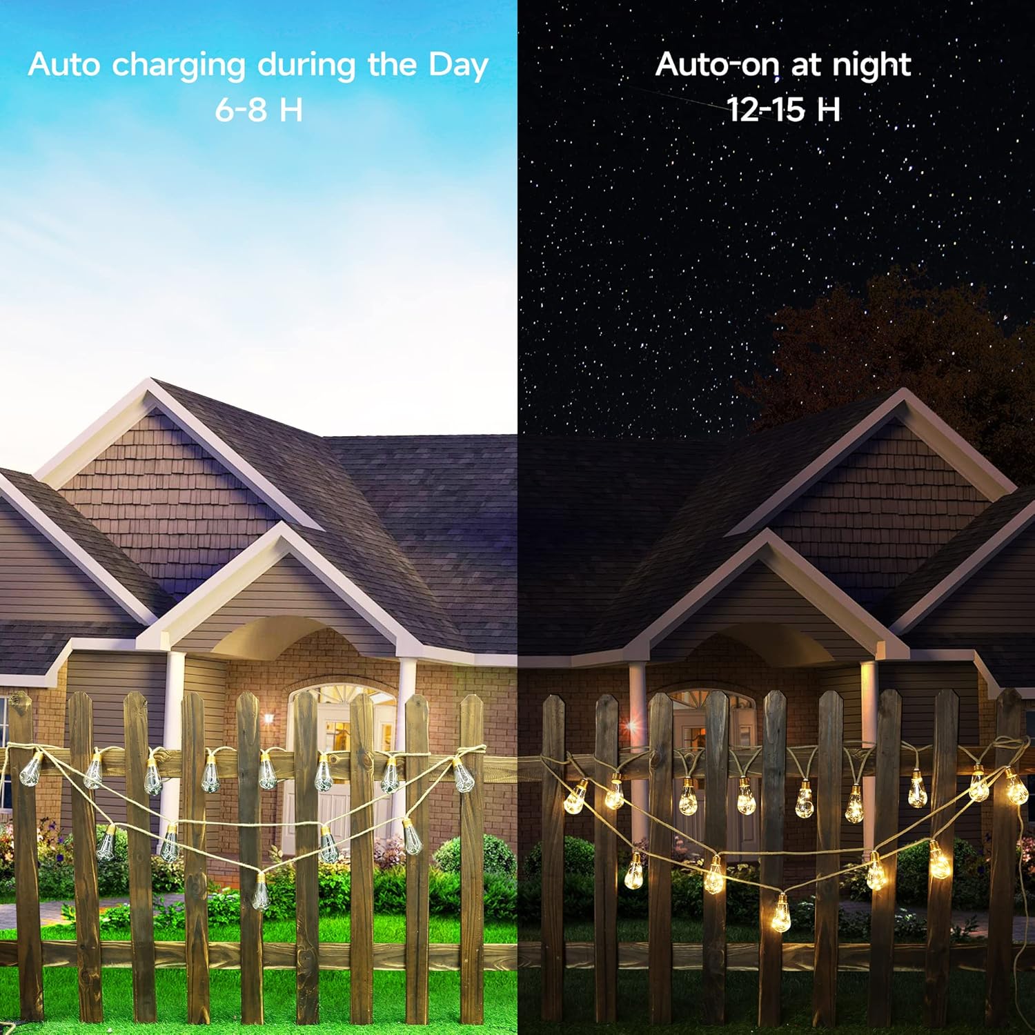 Solar Outdoor String Lights 20 - Outdoor Lighting Bulbs 评论和价格