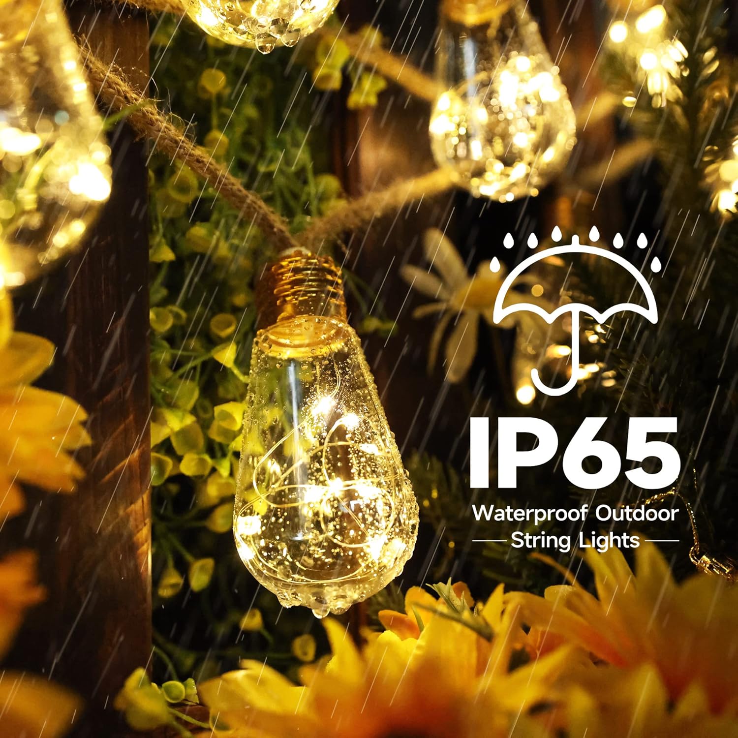 Solar Outdoor String Lights 20 - Outdoor Lighting Bulbs 评论和价格