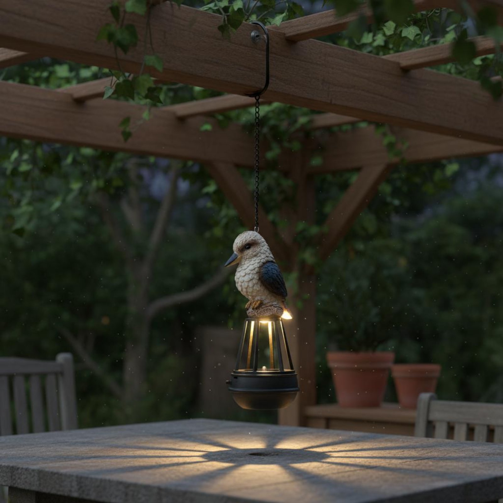 Solar Avian Hanging Lamp Weath - Solar Lantern Hanging 评论和价格