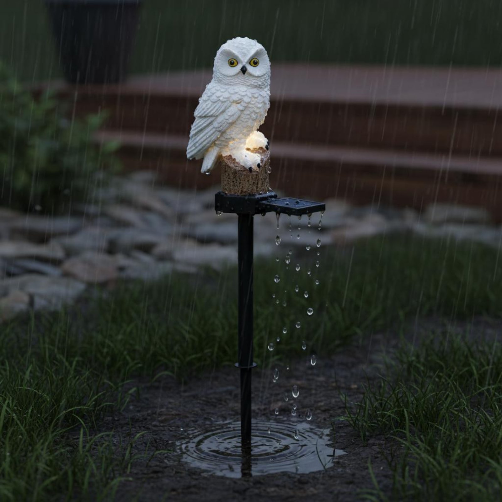 Solar Owl Stake Light Waterpro - Outdoor Lighting Pathway 评论和价格