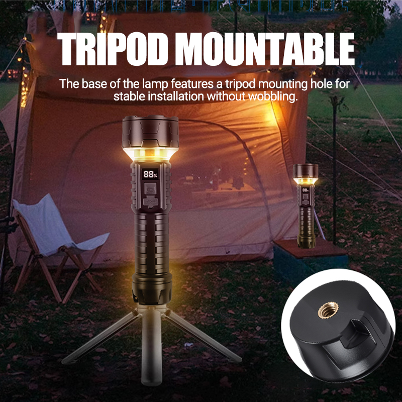COB LED Flashlight Rechargeabl - Outdoor Lighting Bulbs 评论和价格