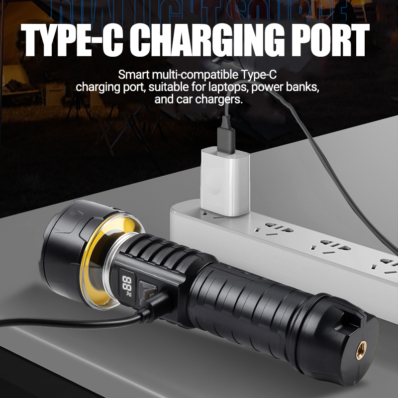COB LED Flashlight Rechargeabl - Outdoor Lighting Bulbs 评论和价格