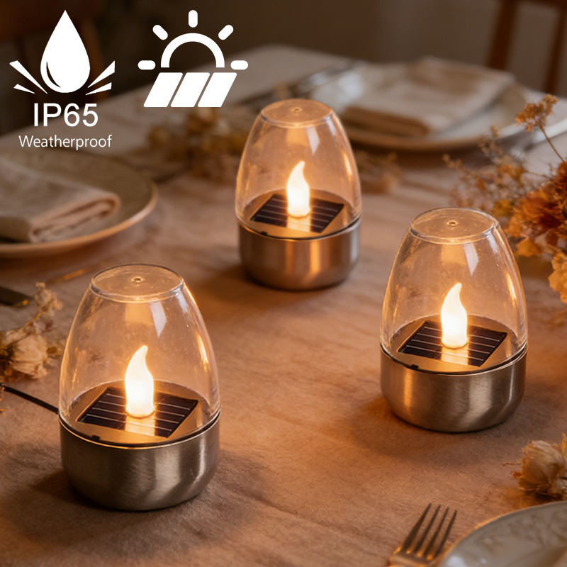 LED Solar Candles Light Flamel - Lighting Wedding Outdoor 评论和价格