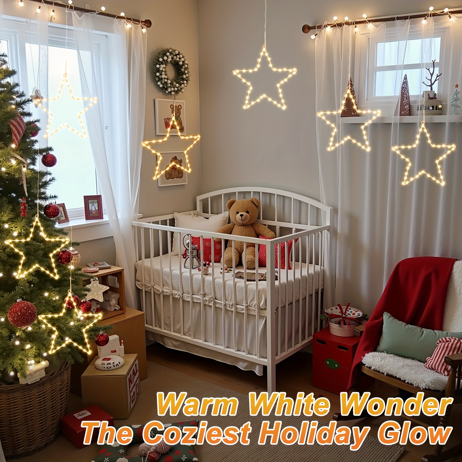 6/3pcs Battery Operated Hangin - Outdoor Lighting For Christmas 评论和价格