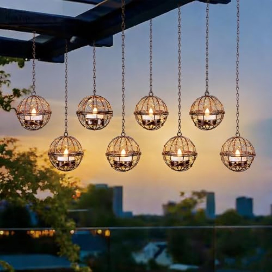 Outdoor Solar Hanging Lanterns - Solar Lantern Hanging 评论和价格